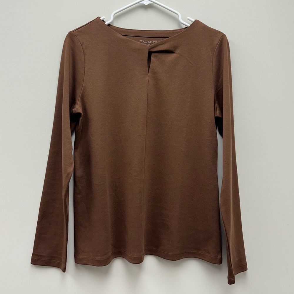 Talbots 100% Cotton Long Sleeve Top